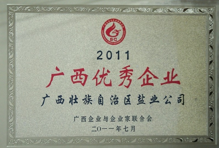 2011广西优异企业